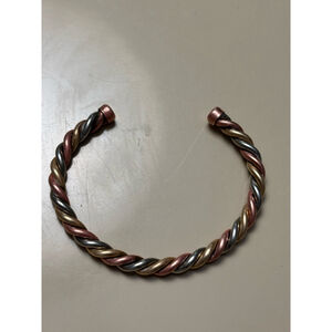 Bracelet One Size Multicolor silver bronze, and copper